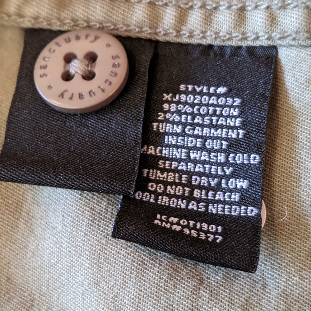 Sanctuary Green Shacket Four Pocket Button Down - Picture 10 of 11